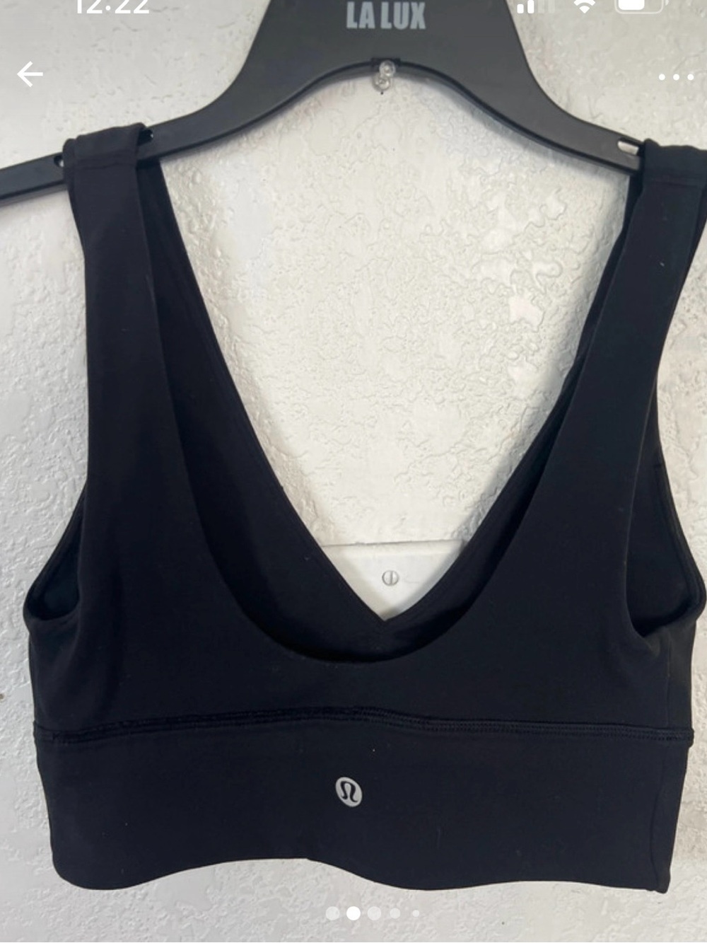 lululemon athletica Black Deep Scoop Sports Bra